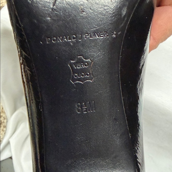 Donald J. Pliner Black Flats with Silver Accent - Picture 9 of 11